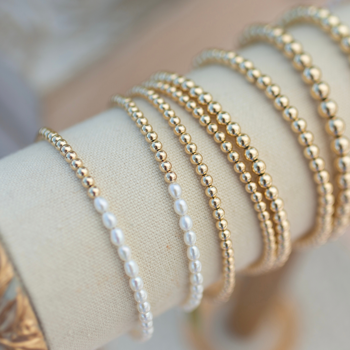 Gold Pearl Bracelet