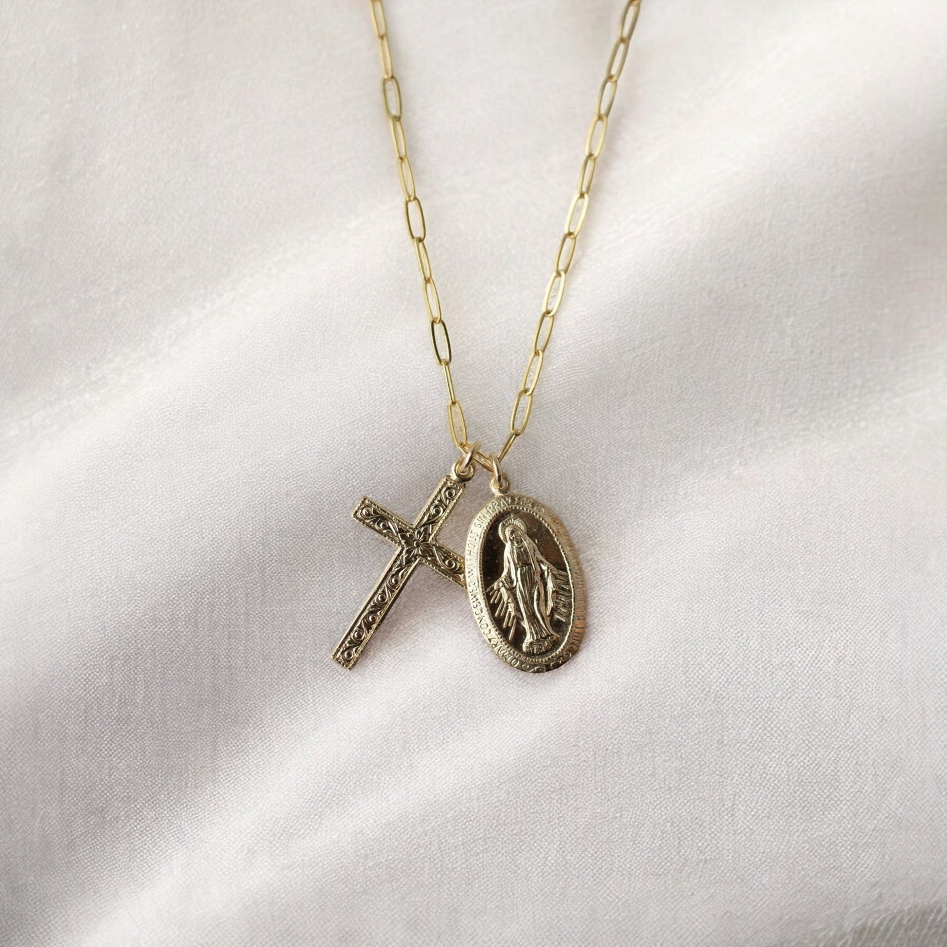 Floral Mary Necklace
