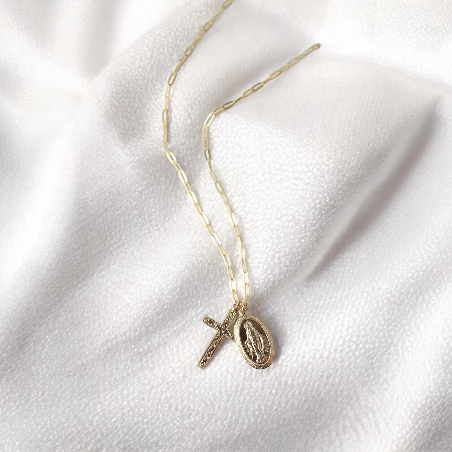 Floral Mary Necklace