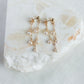 Gold Elegant Pearl Earrings For Womon