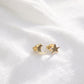 Gold Moon and Star Earrings