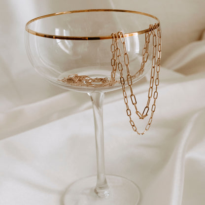 Rose Gold Paperclip Necklace
