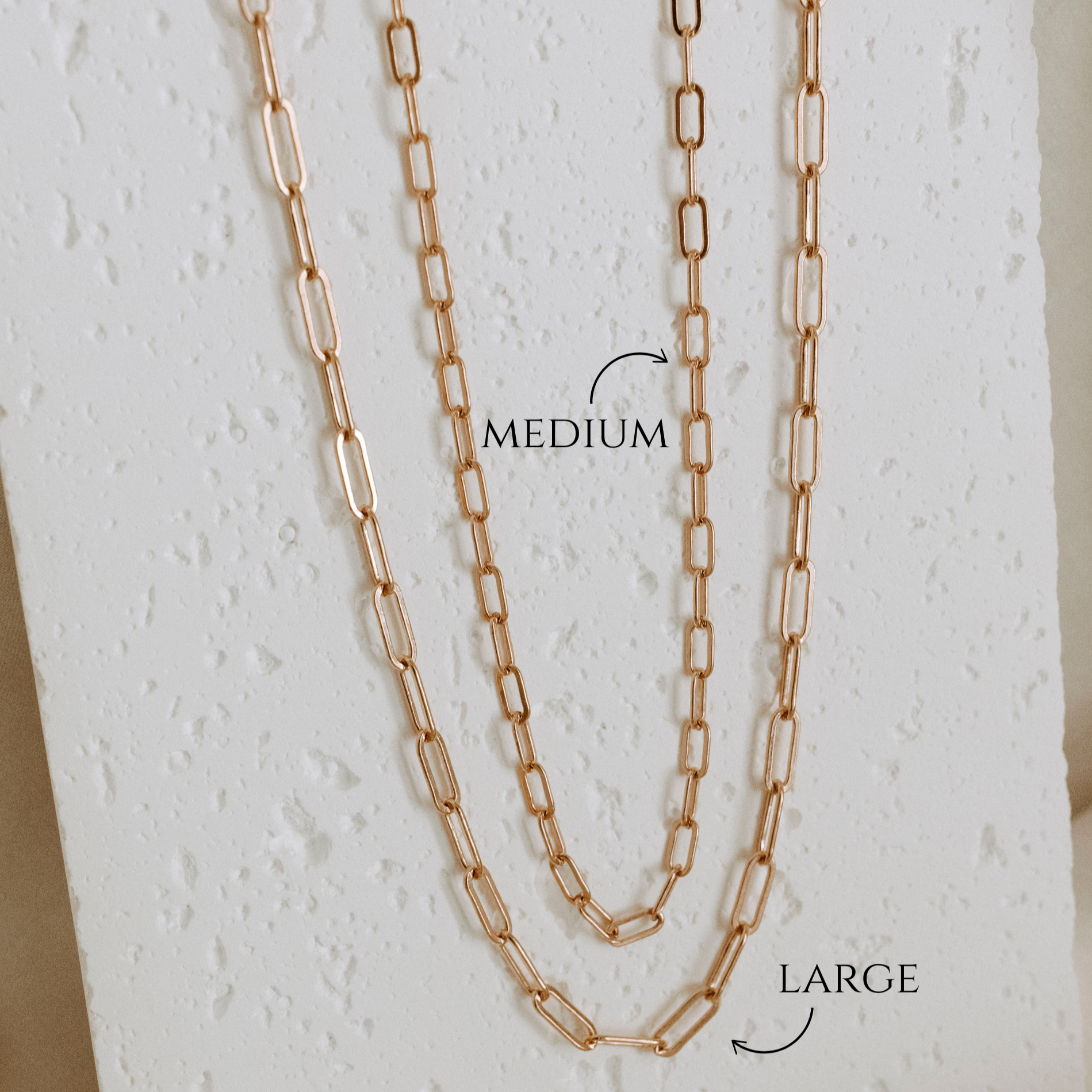 Rose Gold Paperclip Necklace