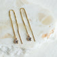 Gold Sparkle Threader Earrings