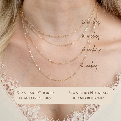 Pure 14k Gold Paperclip Necklace
