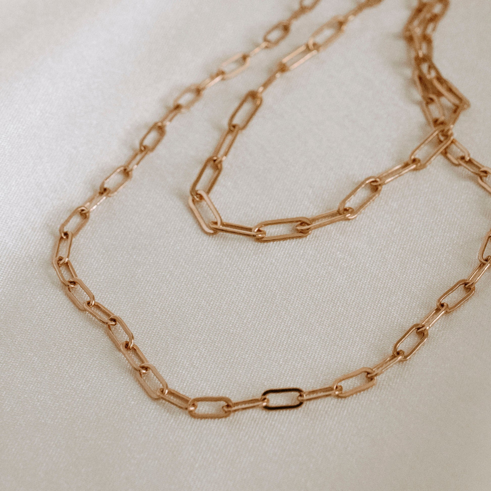 Rose Gold Paperclip Necklace