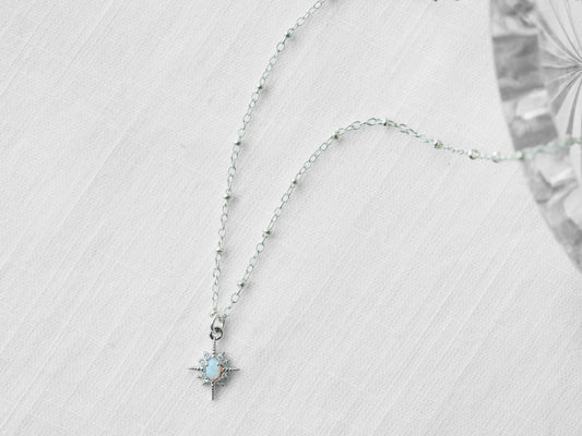 Silver Lucky Star Necklace For Women