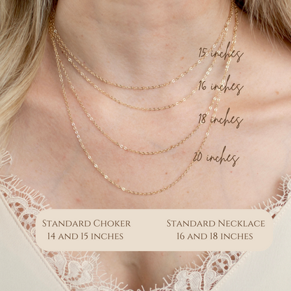gold filled charm necklace