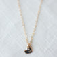 Tiny Heart Initial Necklace For Women