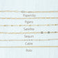 crescent 14k gold necklace