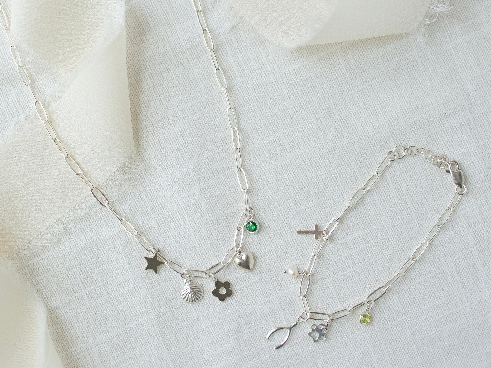 custom sterling silver charm bracelet 