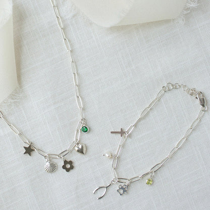 custom sterling silver charm bracelet 