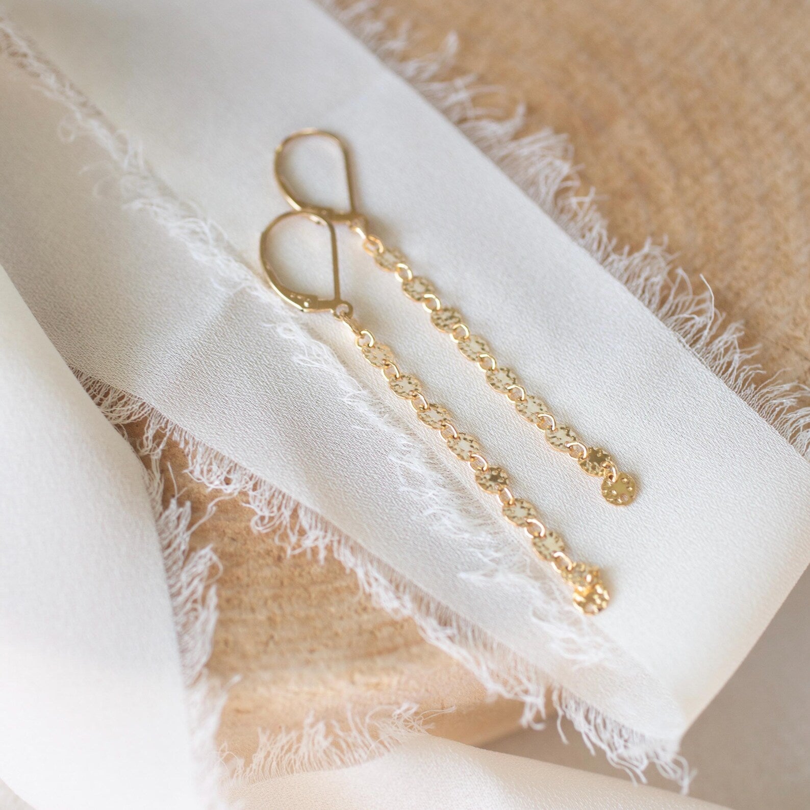 gold dangle earrings