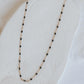 gold filled enamel necklace