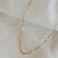 gold filled white starburst necklace