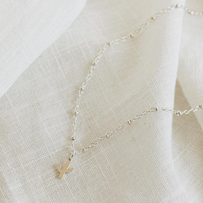 Silver Cactus Necklace