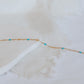 Aqua Starlight Enamel Necklace