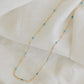 Aqua Starlight Enamel Necklace