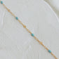 Aqua Starlight Enamel Necklace