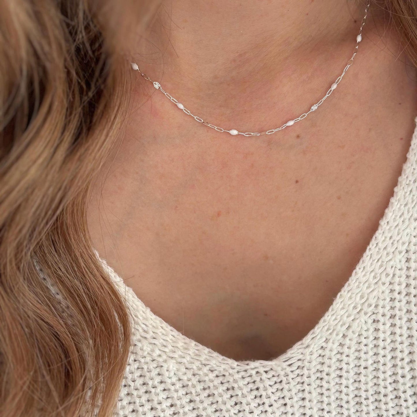 White Celeste Necklace