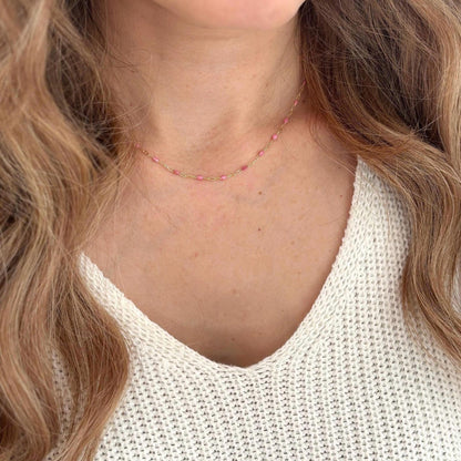 Pink Stardust Necklace