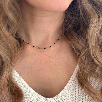 Black Stardust Necklace