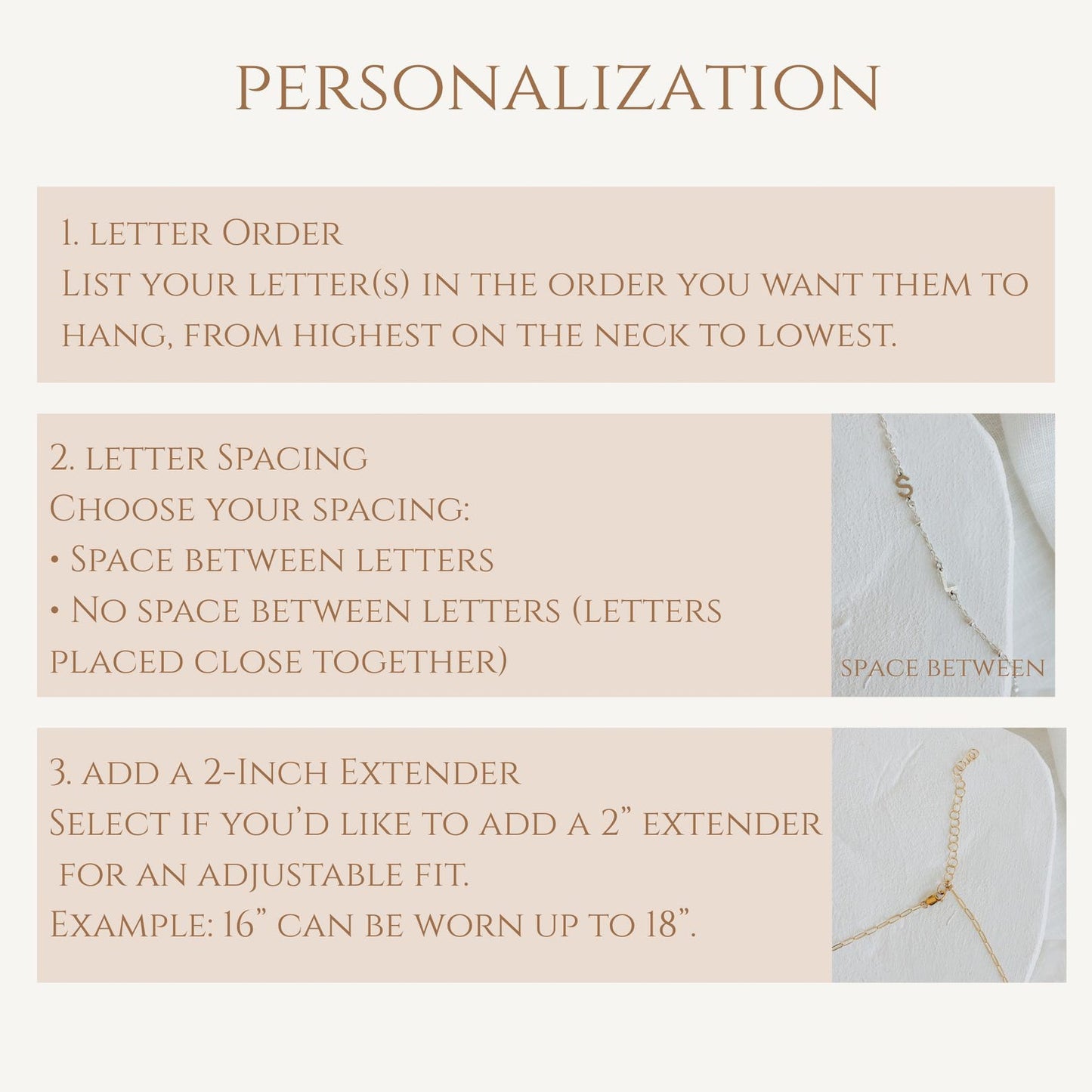 Gold Minimal Letter Necklace