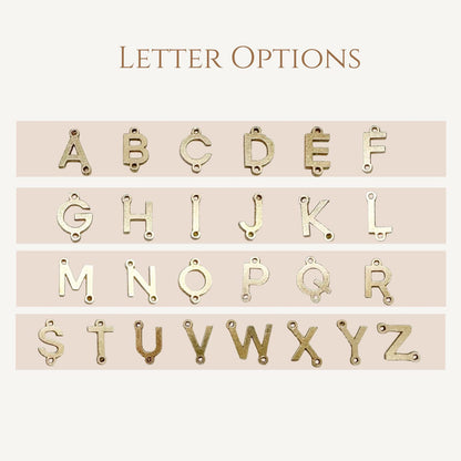 Gold Minimal Letter Necklace