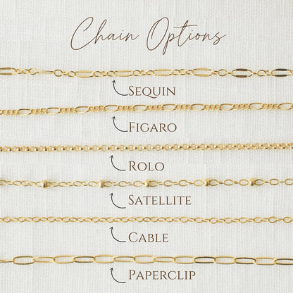 Gold Minimal Letter Necklace