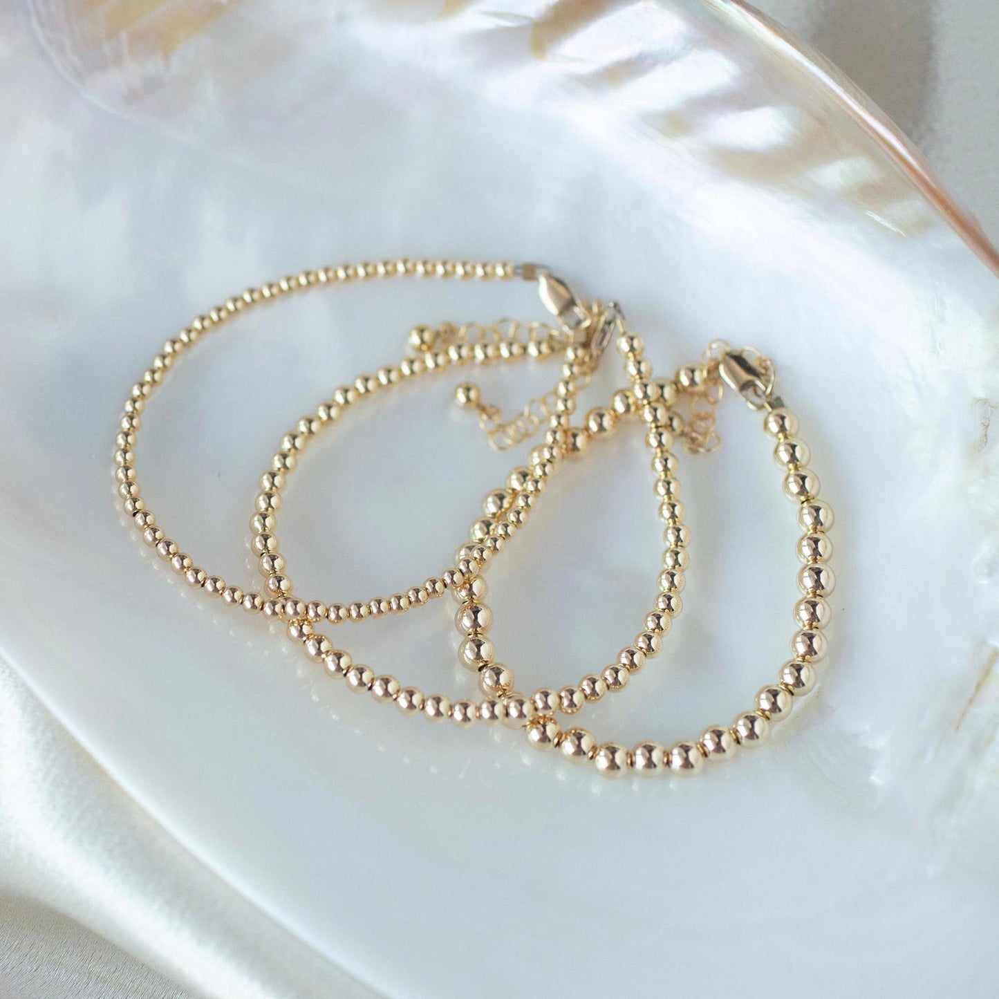 Gold Filled Beaded Bracelet