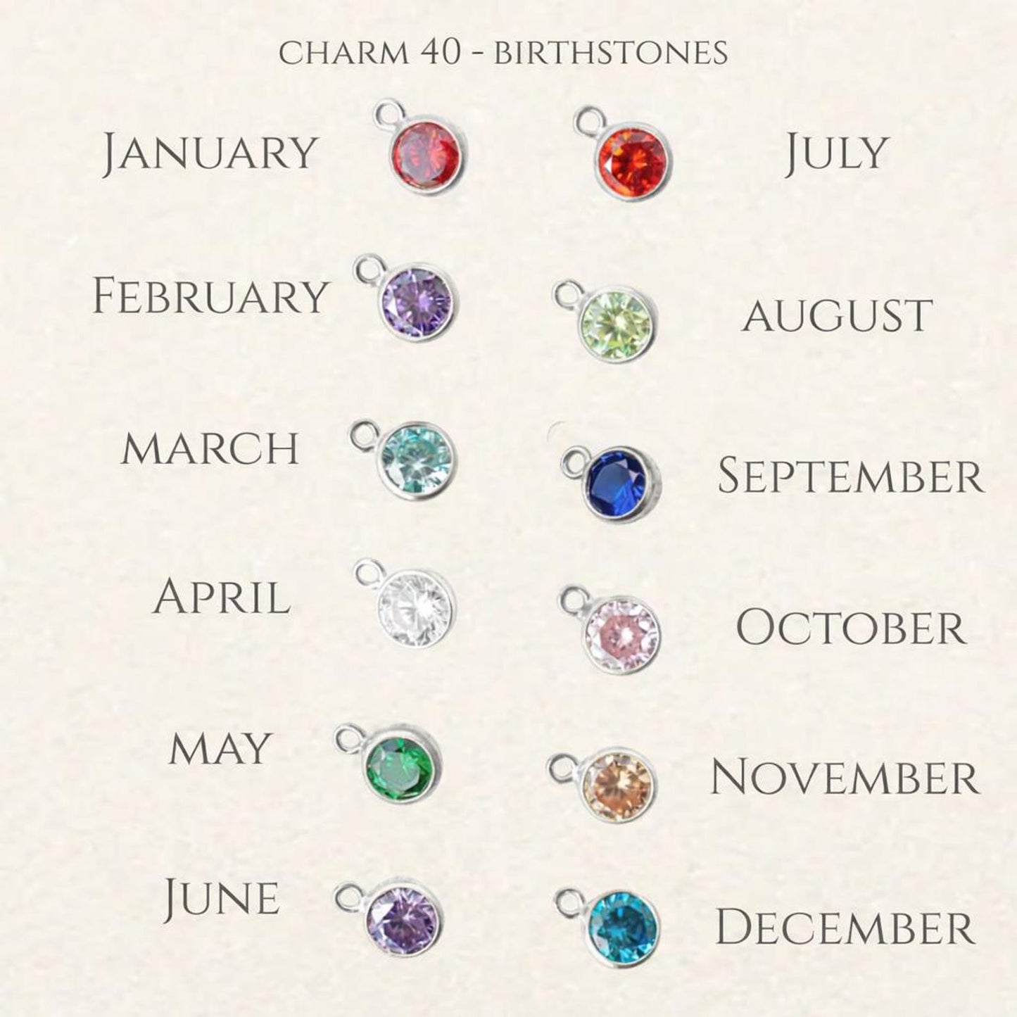 Sterling Silver Medium Charm Necklace