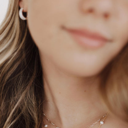 Sterling Silver Chunky Hoops
