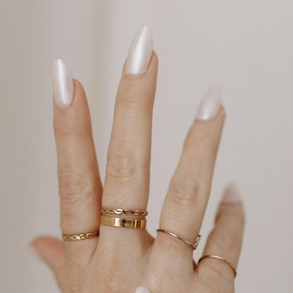 Thick Flat Band Ring