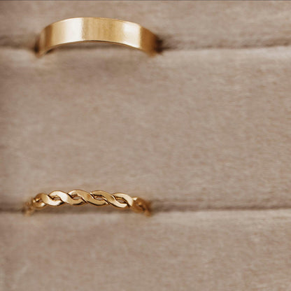 Thick Flat Band Ring