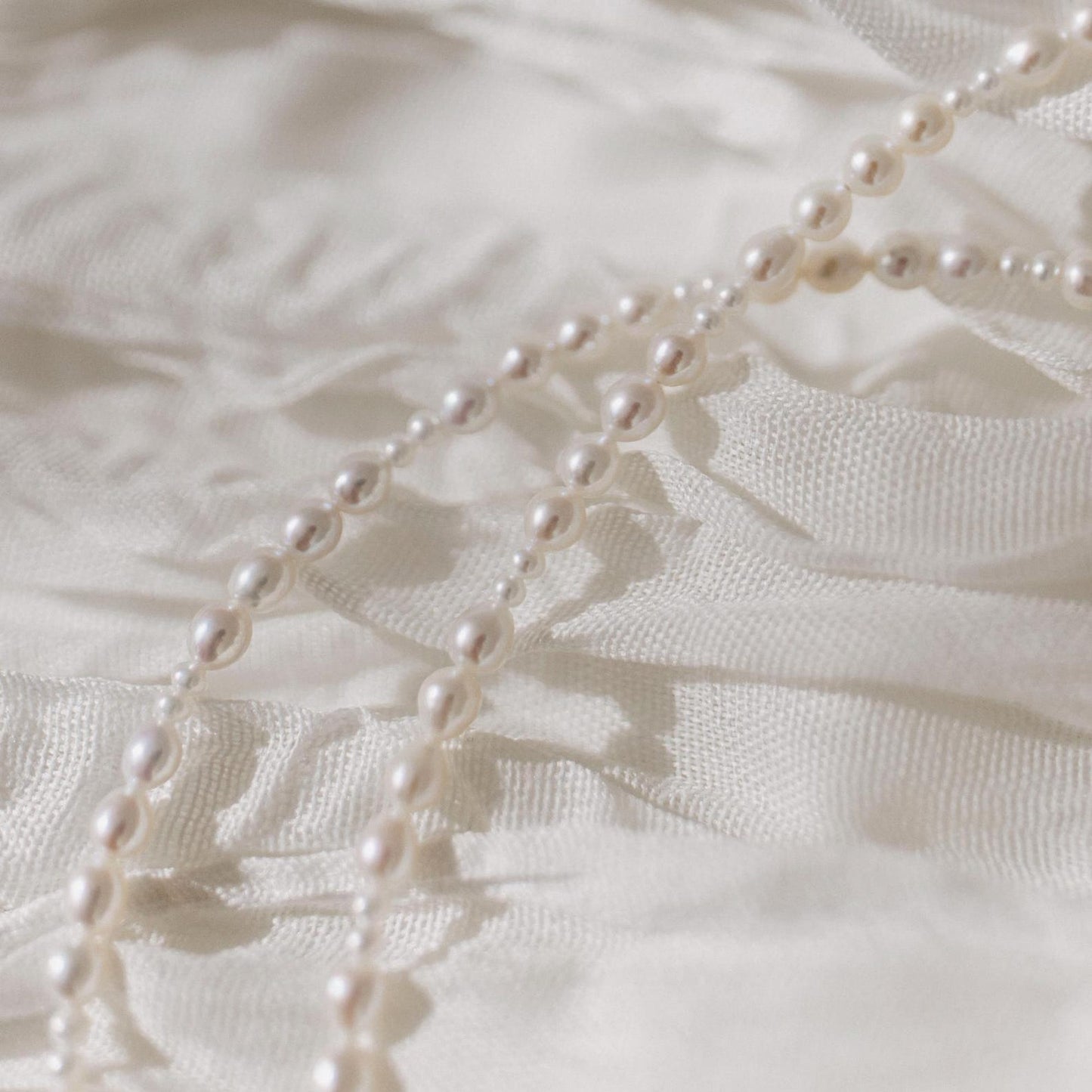 Everly Silver Pearl Initial Necklace