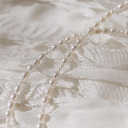 Everly Silver Pearl Initial Necklace