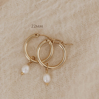 Pearl Hoops