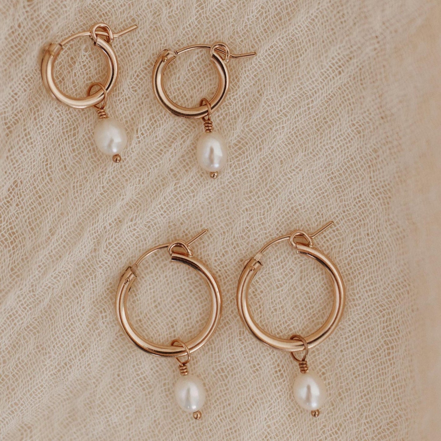 Pearl Hoops