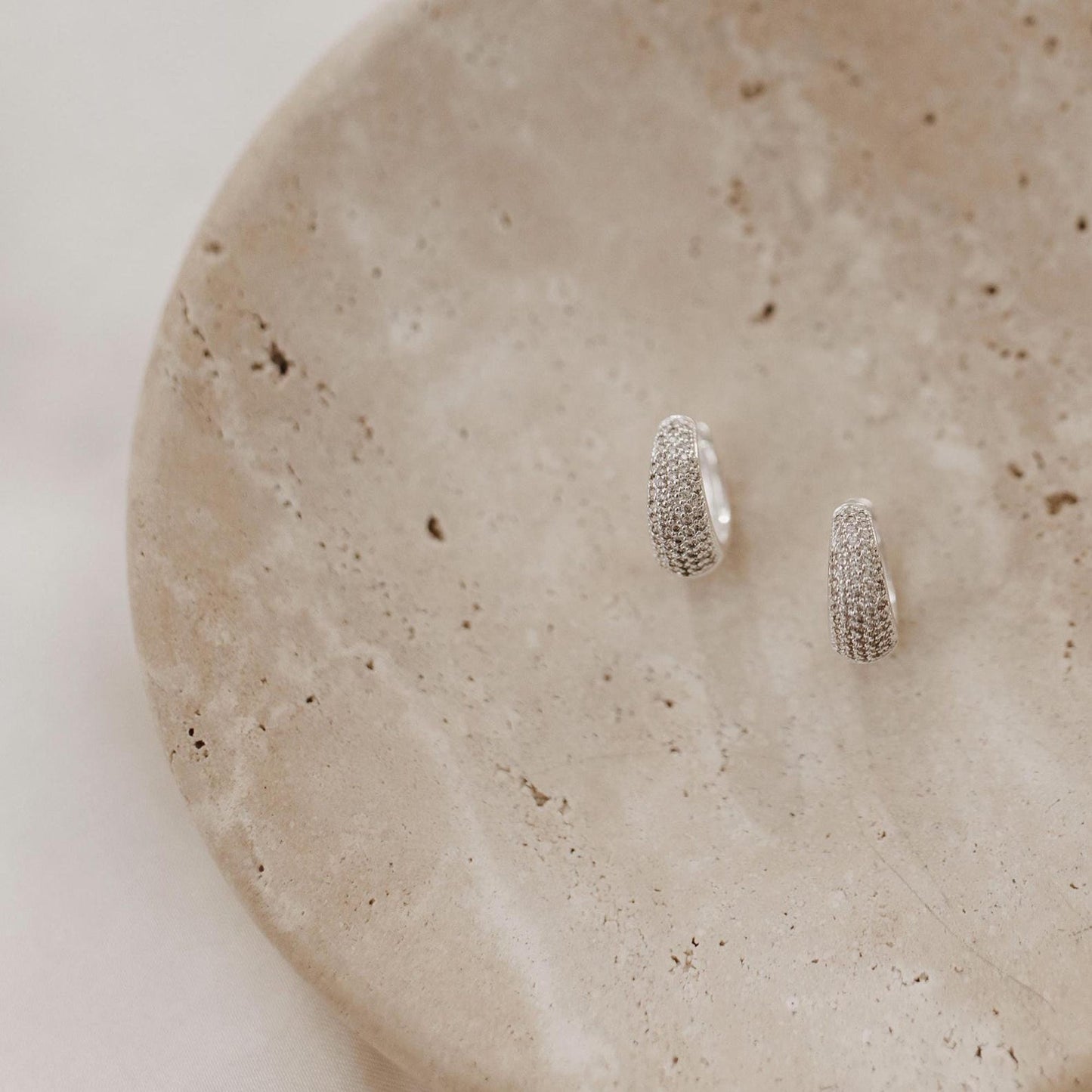 Sterling Silver Chunky Hoops