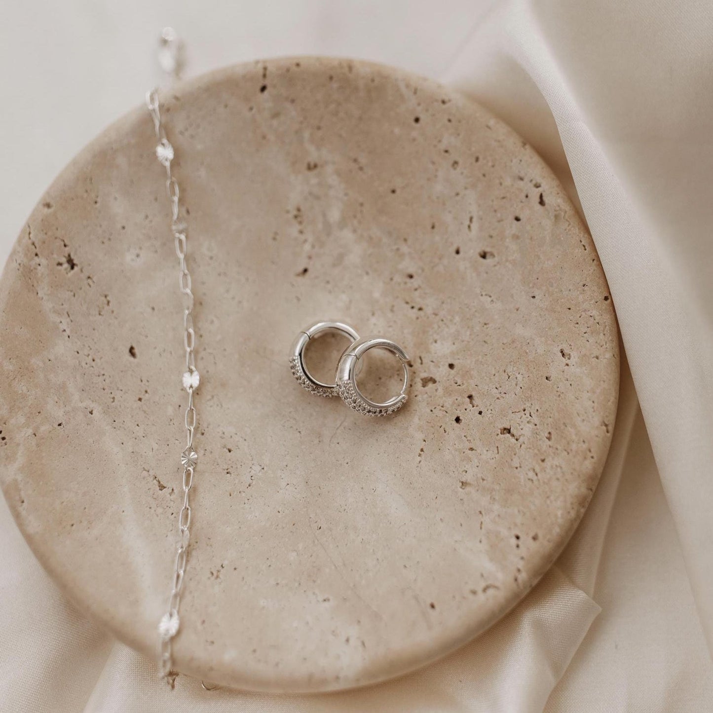 Sterling Silver Chunky Hoops