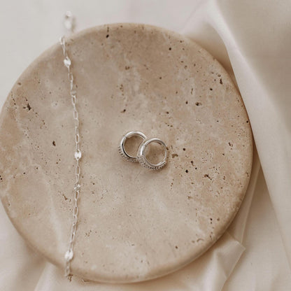 Sterling Silver Chunky Hoops