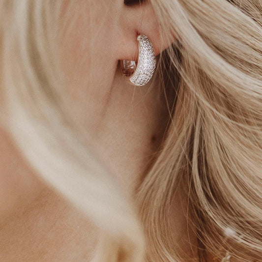 Sterling Silver Chunky Hoops