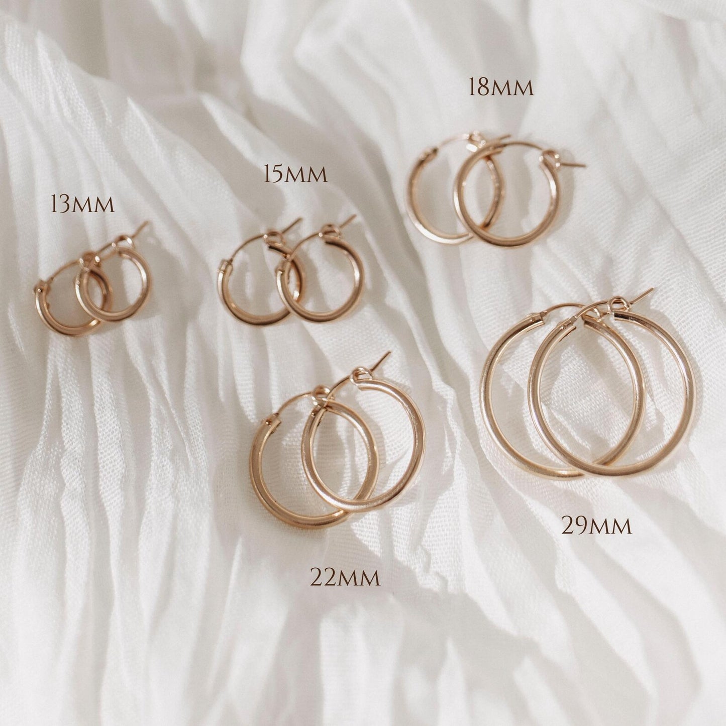 Rose Gold Filled Hoops