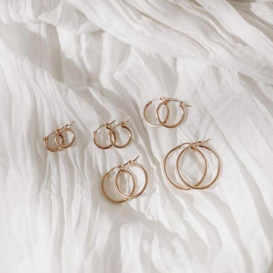 Rose Gold Filled Hoops