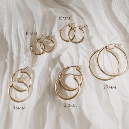 Gold Filled Hoops