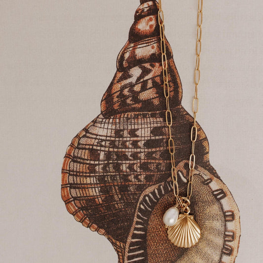Coastal Pearl Shell Necklace