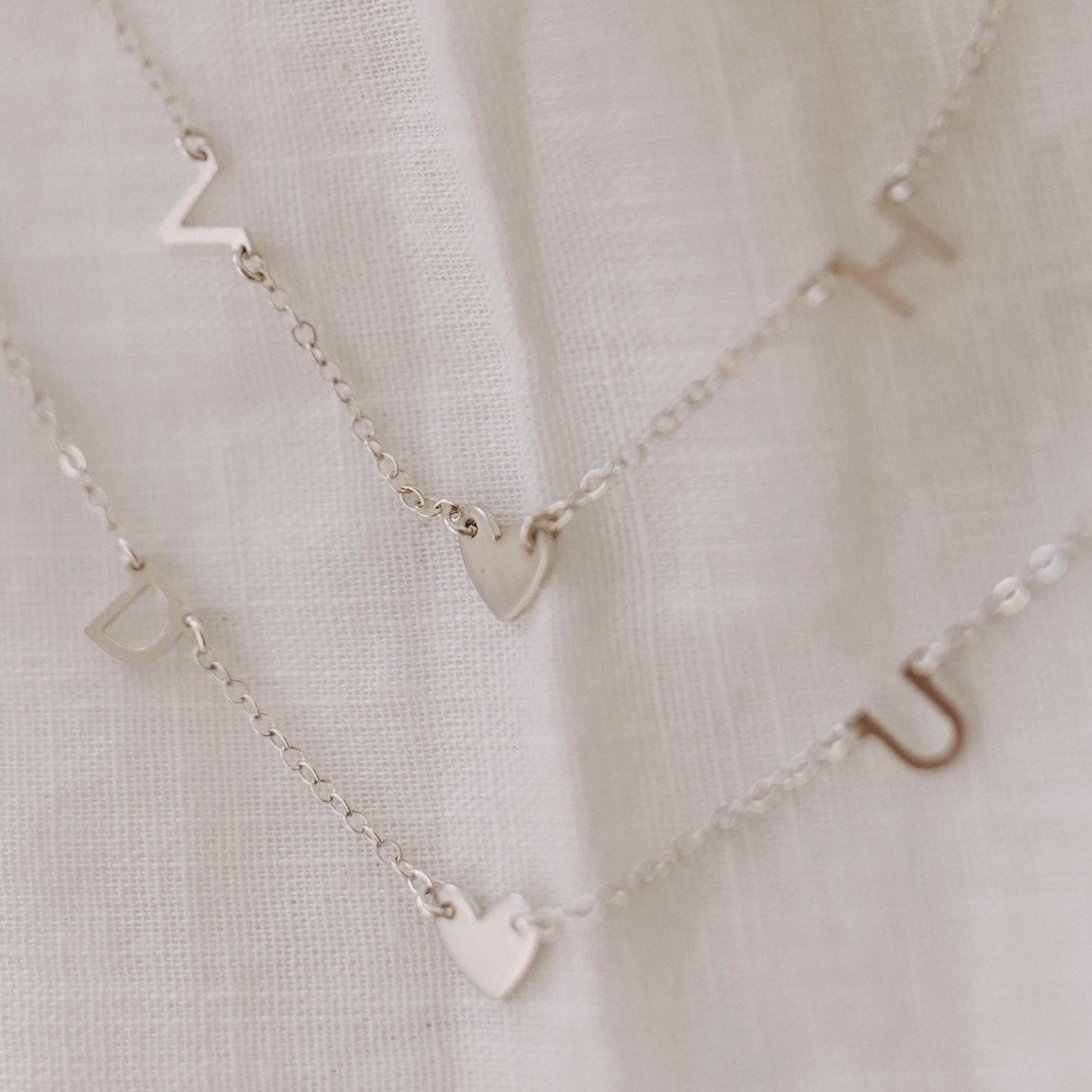 Silver Darling Initial Necklace