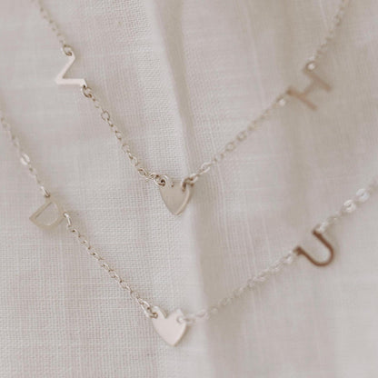Silver Darling Initial Necklace