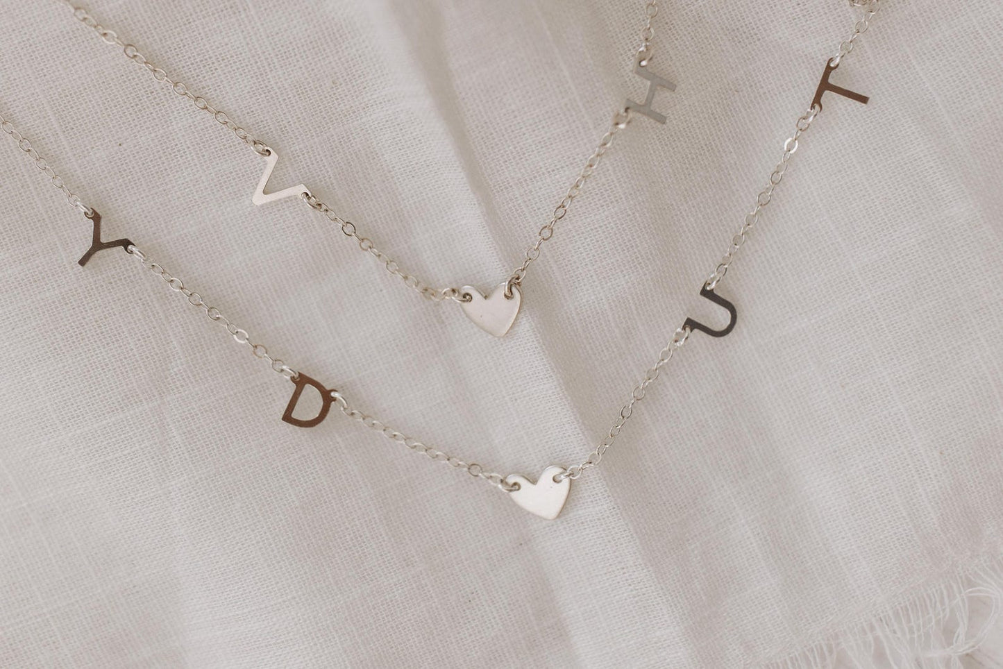 Silver Darling Initial Necklace