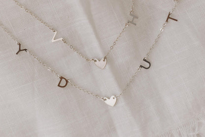Silver Darling Initial Necklace